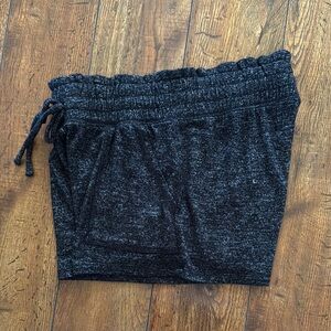 SO Black Athletic Shorts with Elastic Waistband